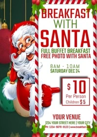 Breakfast With Santa A4 template