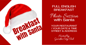 Breakfast with Santa Изображение, которым поделились на Facebook template