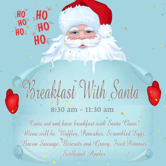 Breakfast With Santa Template PosterMyWall
