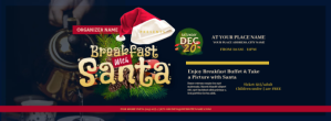 Breakfast with Santa Facebook Cover Photo Facebook-coverfoto template