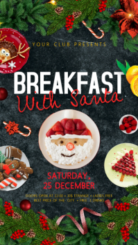 Breakfast With Santa Instagram template