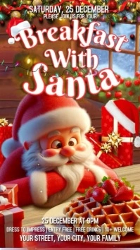 Breakfast With Santa Instagram Story Instagram-Story template