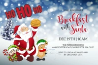 Breakfast With Santa Invitation Label template