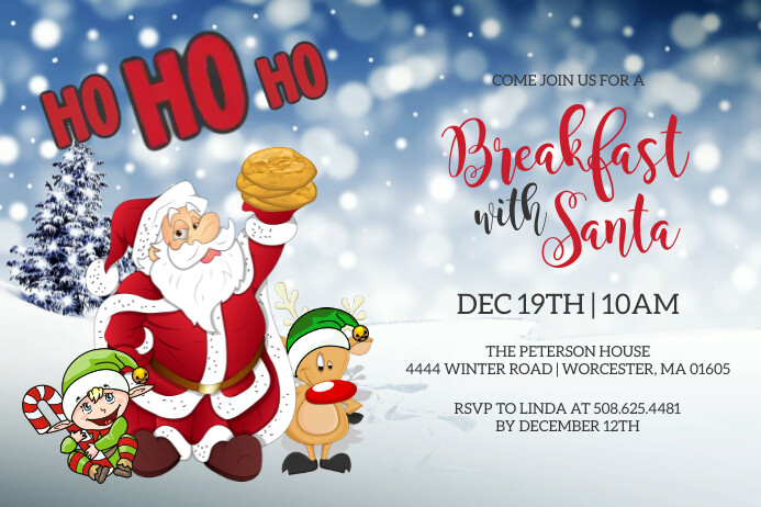 Breakfast With Santa Invitation Wording