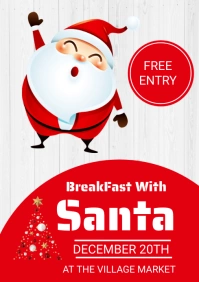 Breakfast With Santa Invitation A3 template