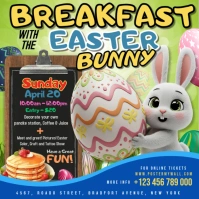 Breakfast With The Easter Bunny Instagram-Beitrag template