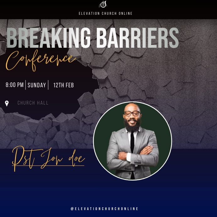 Breaking Barriers Template PosterMyWall