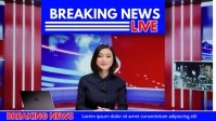 breaking news ตัวอย่างภาพบน YouTube template