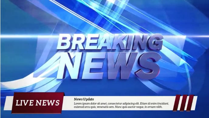 breaking news intro  news video intro YouTube Thumbnail template