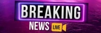 breaking news live Banner 2' × 6' template