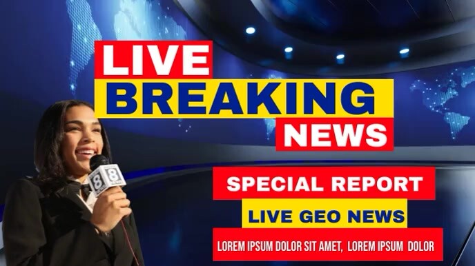 breaking news live Template | PosterMyWall