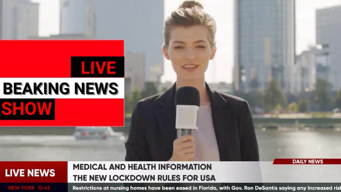 breaking news live stream streaming online, b YouTube Thumbnail template