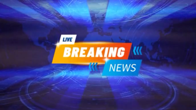 Breaking News Zoom Background Presentation (16:9) template