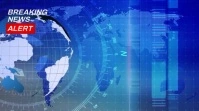 Breaking News Zoom Virtual Background Video t Presentation (16:9) template