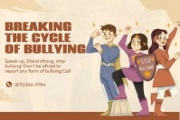 Breaking the Bullying Poster template