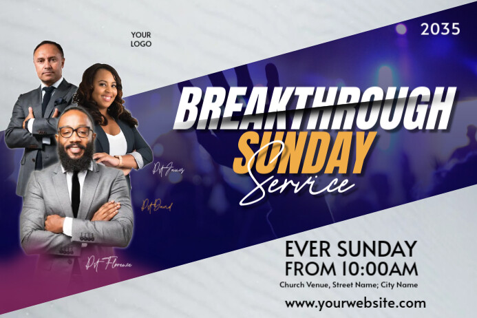 breakthrough church service Template | PosterMyWall