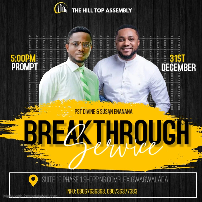 Copy of breakthrough | PosterMyWall