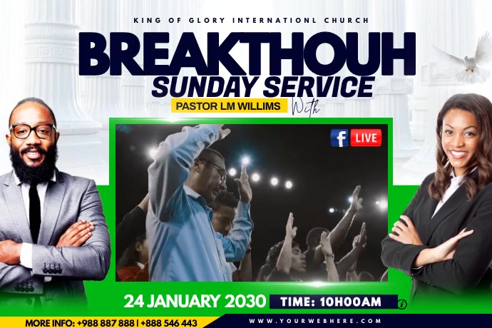 breakthrough Poster template