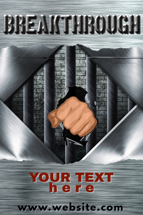 Breakthrough Poster template