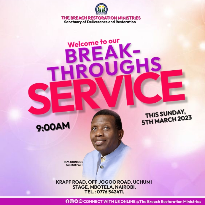 Plantilla de breakthrough service | PosterMyWall