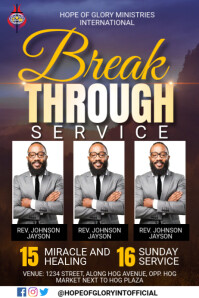 breakthrough service Template | PosterMyWall