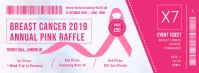 Breast Cancer 2019 Annual Pink Raffle Facebook Cover Photo template