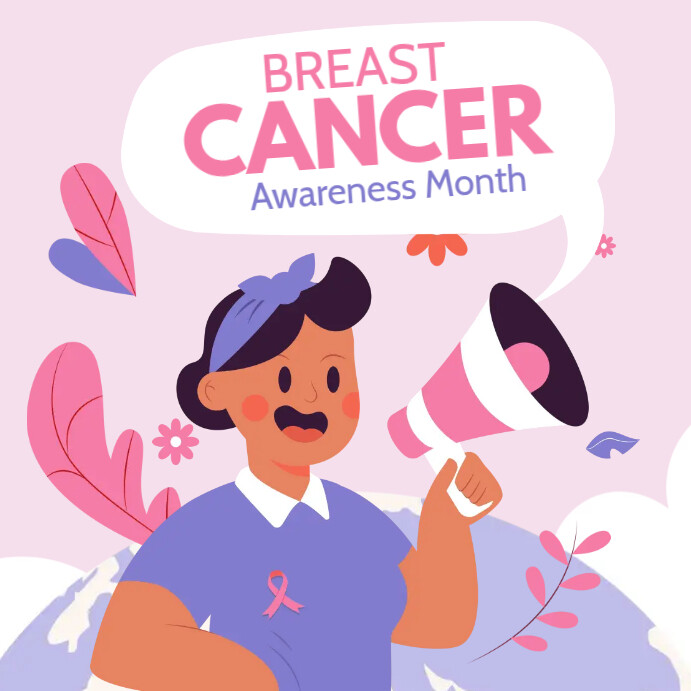 Plantilla de Breast Cancer Ads | PosterMyWall