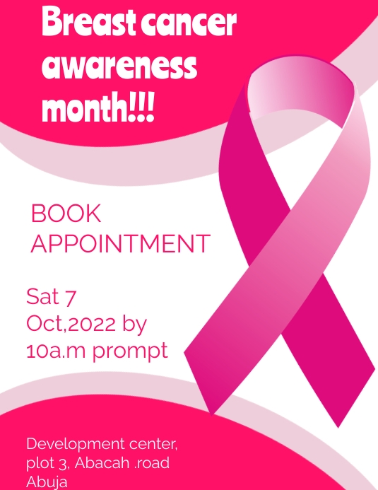 Breast cancer awareness (1) Pamflet (VSA Brief) template