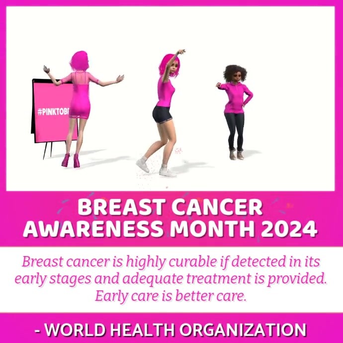 Plantilla de Breast cancer awareness ad post | PosterMyWall