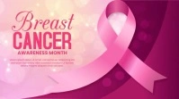 Breast Cancer Awareness Banner Affichage numérique (16:9) template