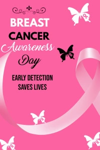 Breast Cancer Awareness Day (1) Pinterest Graphic template