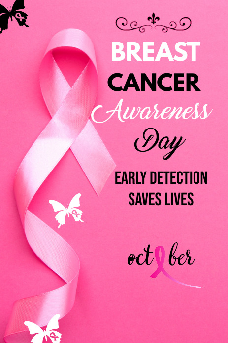 Cancer Pinterest Breast Cancer Awareness Day Template | PosterMyWall