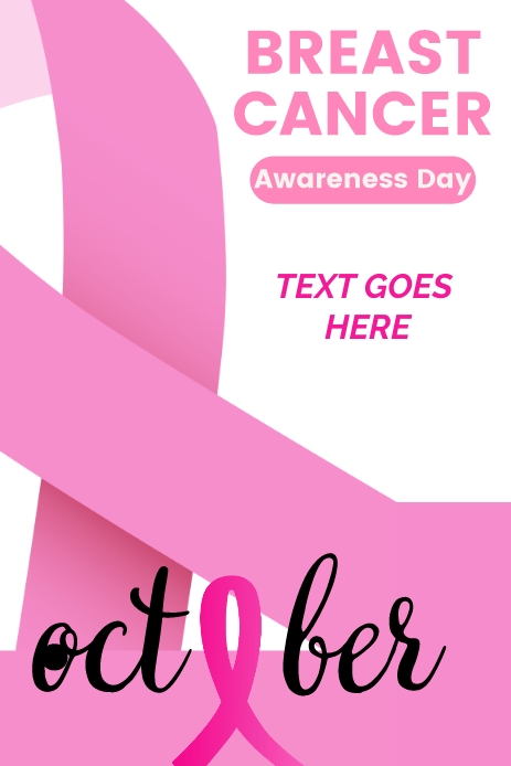 Cancer Pinterest Plantilla de Día de Concientización Sobre el Cáncer de Mama | PosterMyWall