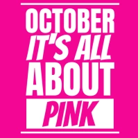 Breast Cancer Awareness Quadrado (1:1) template
