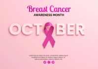 Breast Cancer Awareness Postcard template