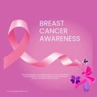Breast cancer awareness Post Instagram template