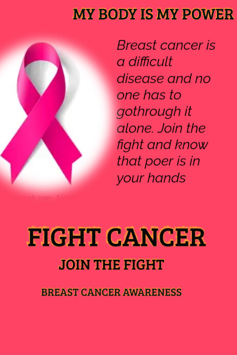 BREAST CANCER AWARENESS Template | PosterMyWall