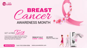 Hvid Breast Cancer Awareness Twitter Post Template