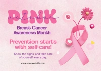 Breast Cancer Awareness Event Postal template