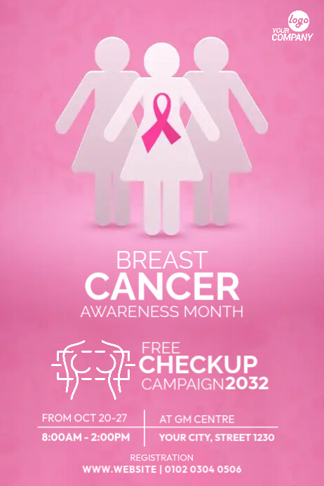 Breast Cancer Awareness Event Poster Template | PosterMyWall