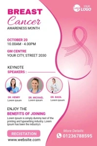 Breast Cancer Awareness Event Tumblr Graphic template