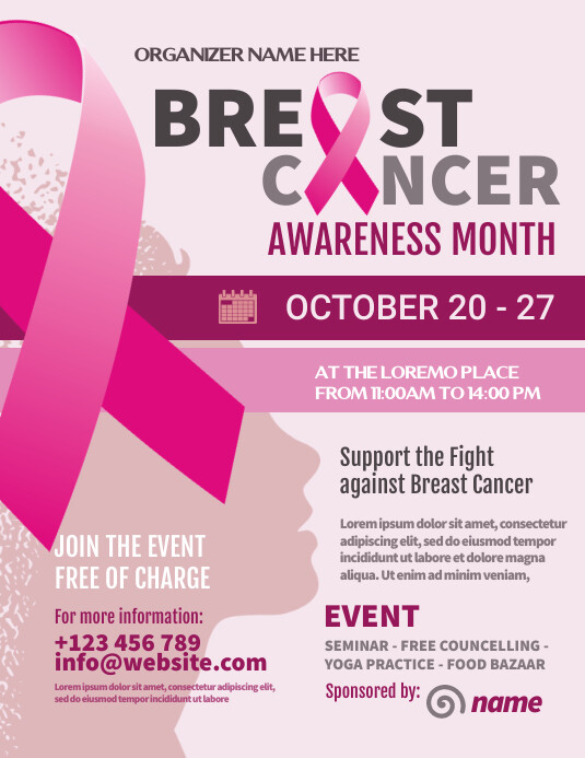Breast Cancer Awareness Flyer Template | PosterMyWall