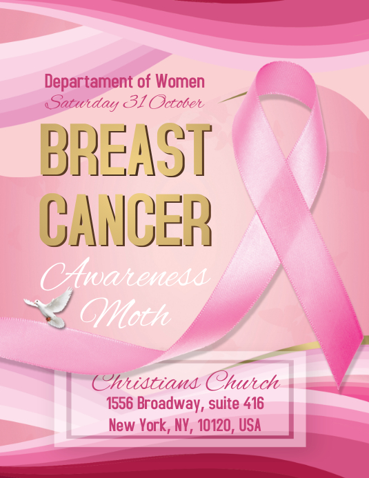 Breast Cancer Awareness Flyer Template PosterMyWall