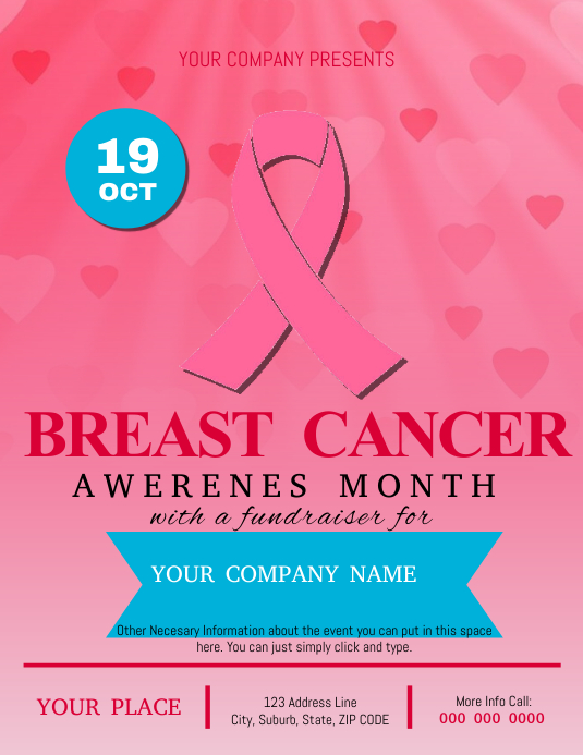 Breast Cancer Awareness Flyer Template PosterMyWall