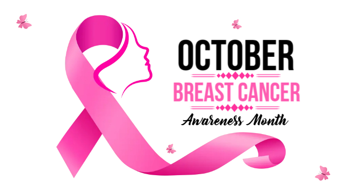 Breast Cancer Awareness Flyer Template Digital Display (16:9)