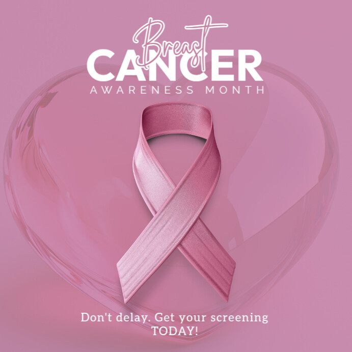 Breast Cancer Awareness Instagram Post Template | PosterMyWall