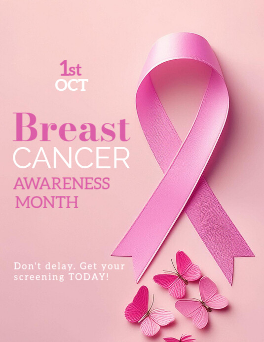 Breast Cancer Awareness Flyers Template | PosterMyWall