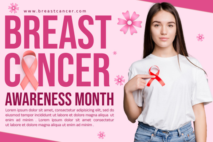 Breast Cancer Awareness Month - Banner (Lands template