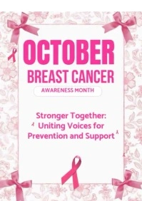 breast cancer awareness month A4 template
