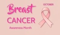 breast cancer awareness month Tag template